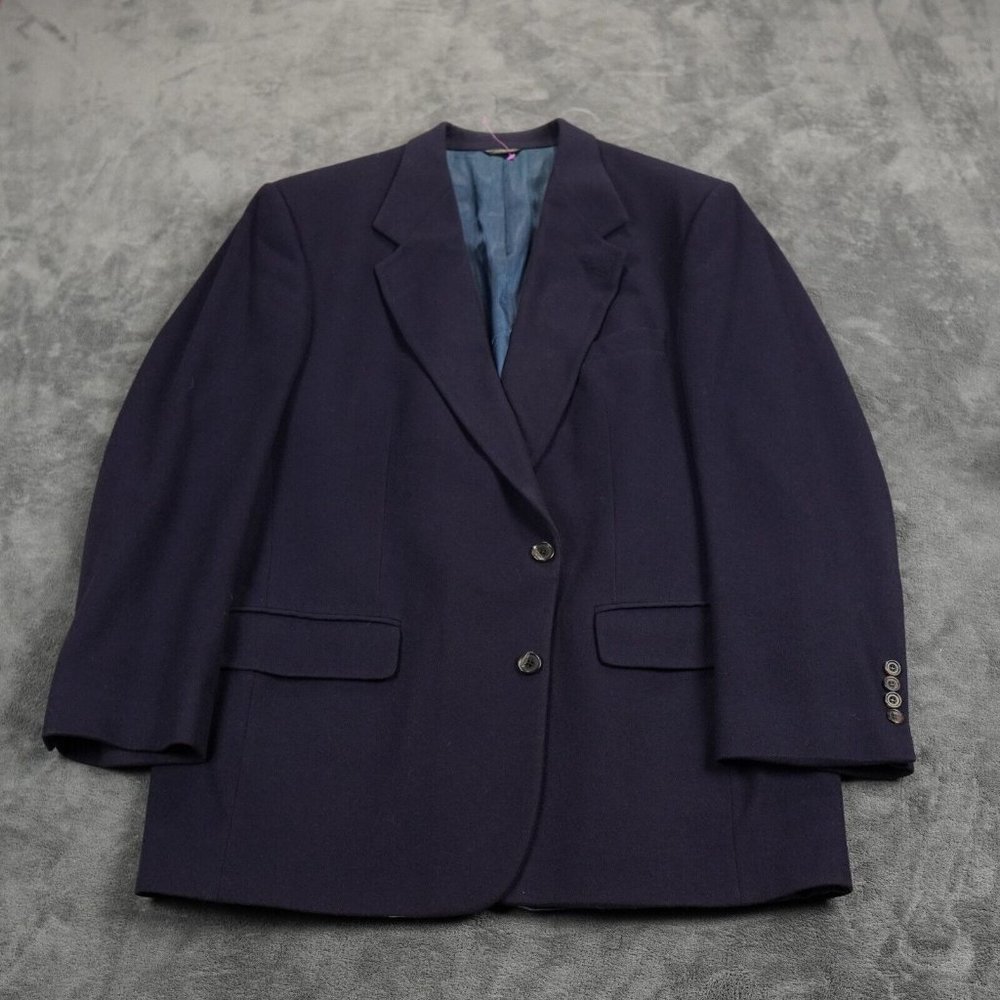 Payne Stewart  100% Cashmere Blazer Mens 46 - 47 inch chest Navy Blue two button